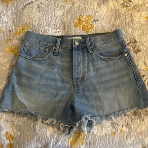Madewell Light Blue Relaxed Denim Shorts - Size 26